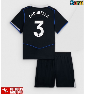 Chelsea Marc Cucurella #3 Tredje Tröja Barn 2025-26 Kortärmad (+ Korta byxor)
